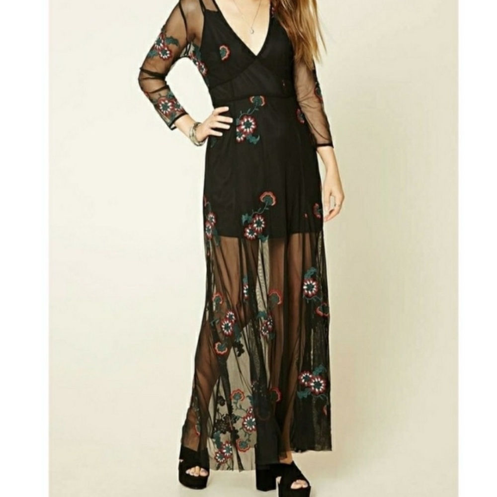 Tulle maxi dress